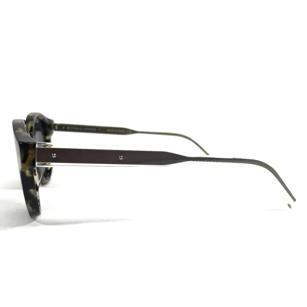 Bottega Veneta Sunglasses BV0006O 004 Gray Tortoise Frames with Dark Gray Lenses